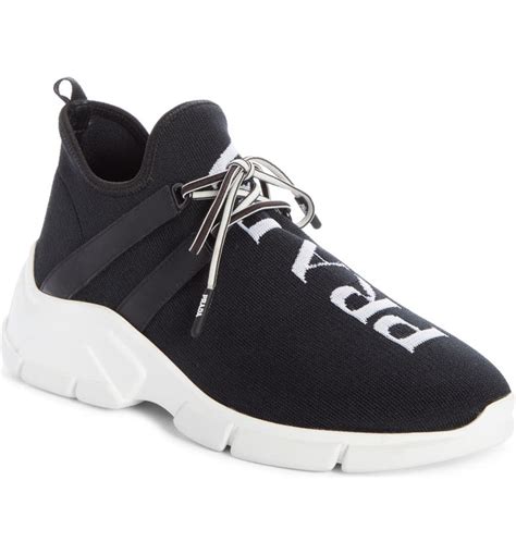 knit sock sneaker prada